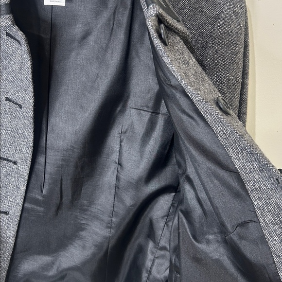 PENDLETON Gray Wool Silk Blend Blazer Office Academia Size 6 - Picture 12 of 15